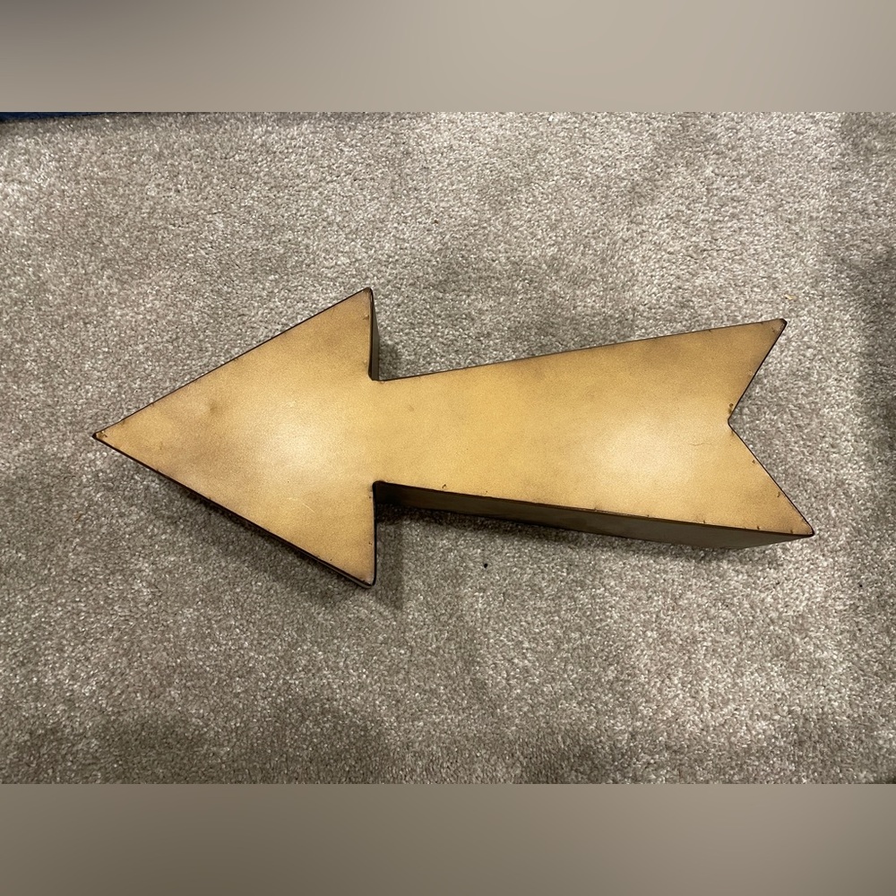 Gold Arrow Wall Decor